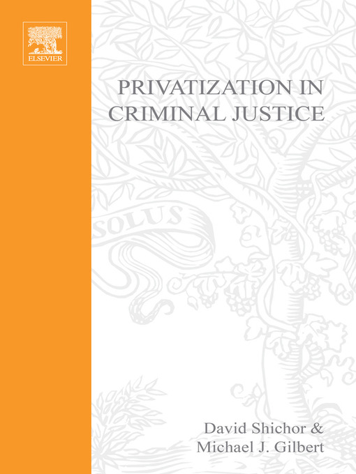 Cover image for Privatization of Criminal Justice